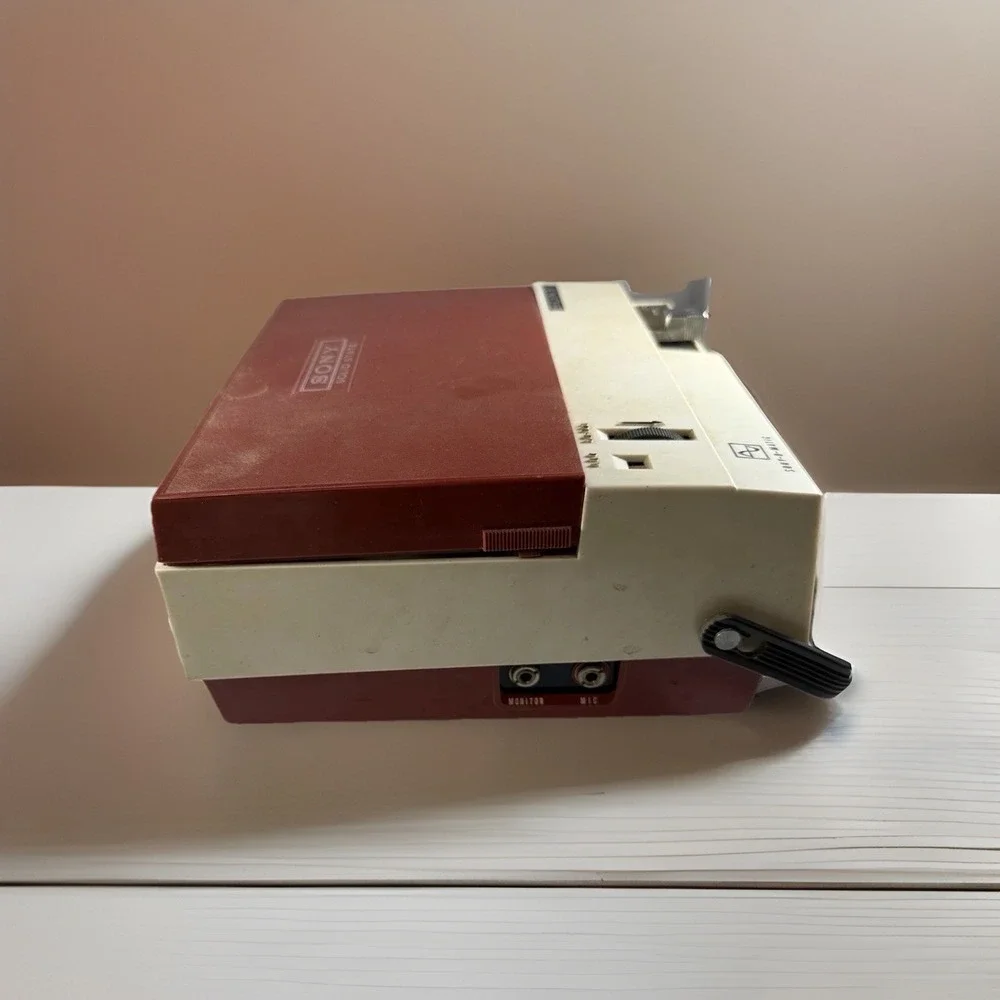 Sony O Matic Solid State TC-123 Reel to Reel Vintage WithPlayable Recorded Tape!